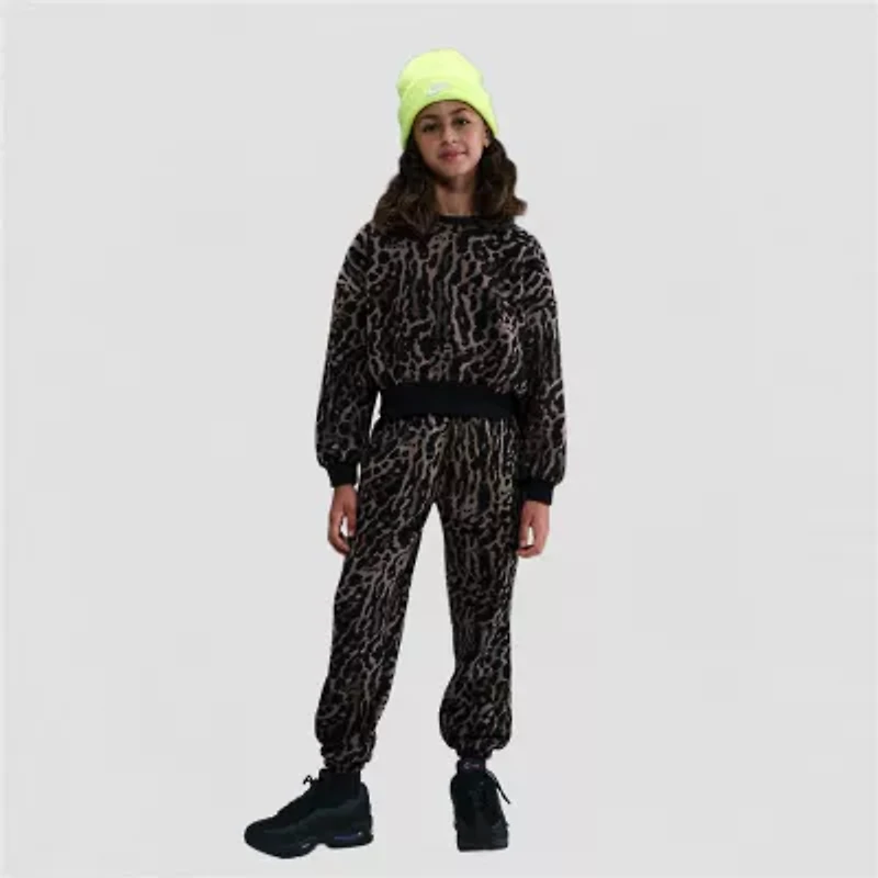 Nike Club Big Kid Girls Cinched Regular Fit Fleece Jogger Pant