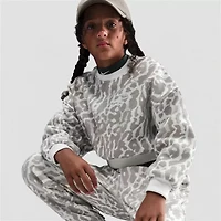 Nike Club Big Kid Girls Crew Neck Fleece Long Sleeve Sweatshirt