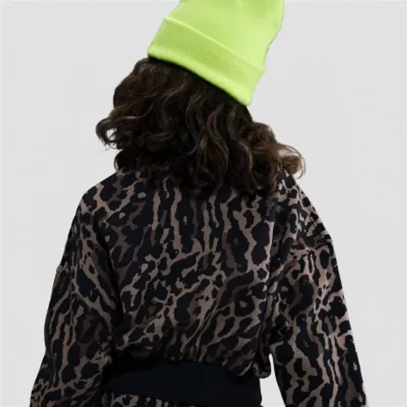 Nike Club Big Kid Girls Crew Neck Fleece Long Sleeve Sweatshirt