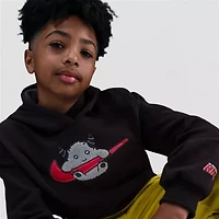 Nike Club Big Kid Unisex Long Sleeve Fleece Active Hoodie