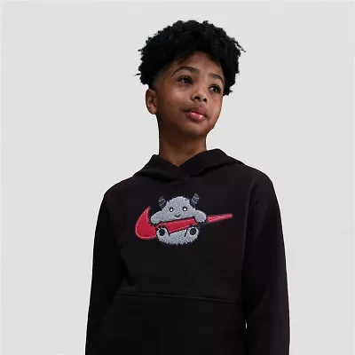 Nike Club Big Kid Unisex Long Sleeve Fleece Active Hoodie