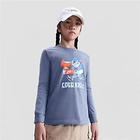 Nike Big Kid Unisex Crew Neck Long Sleeve Classic Fit Graphic T-Shirt