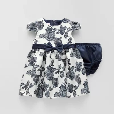 Bonnie Jean Baby Girls Short Sleeve Cap Fit + Flare Dress