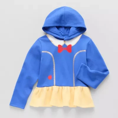 Disney Collection Little & Big Kid Girls Long Sleeve Snow White Fleece Hoodie