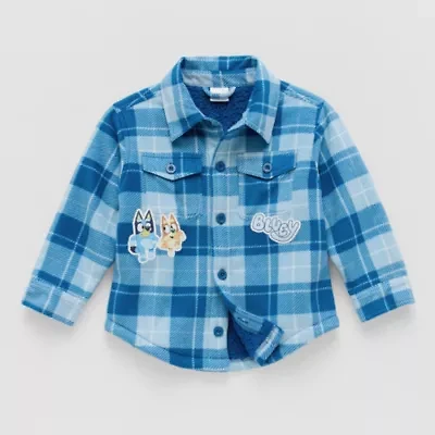 Toddler Boys Bluey Lightweight Shirt Jacket
