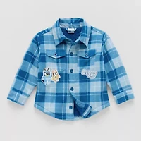 Toddler Boys Bluey Lightweight Shirt Jacket