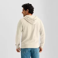 St. John's Bay Pique Mens Long Sleeve Fleece Hoodie