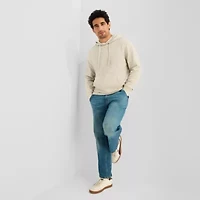 St. John's Bay Pique Mens Long Sleeve Fleece Hoodie