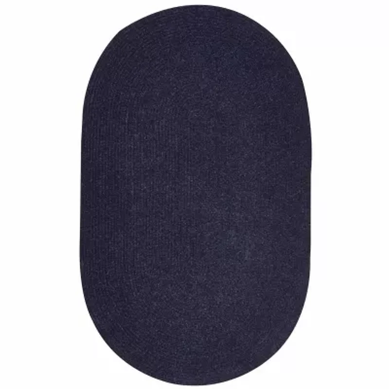 Better Trends Chenille Braid Oval Accent Rug