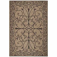 nuLoom Kathleen Outdoor Krem Rug