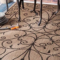 nuLoom Kathleen Outdoor Krem Rug