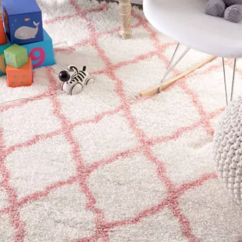 nuLoom Neda Trellis Kids Shag Rug