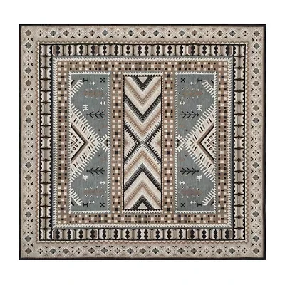 Safavieh Classic Vintage Collection Border Geometric Square Area Rug