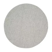 Safavieh Courtyard Collection Dallas Stripe Indoor/Outdoor Round Area Rug