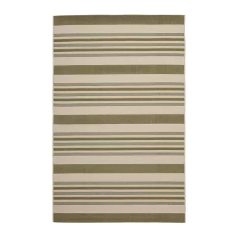 Safavieh Courtyard Collection Ercan Stripe Indoor/Outdoor Area Rug