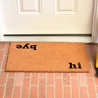 Calloway Mills Hi Bye Outdoor Rectangular Doormat