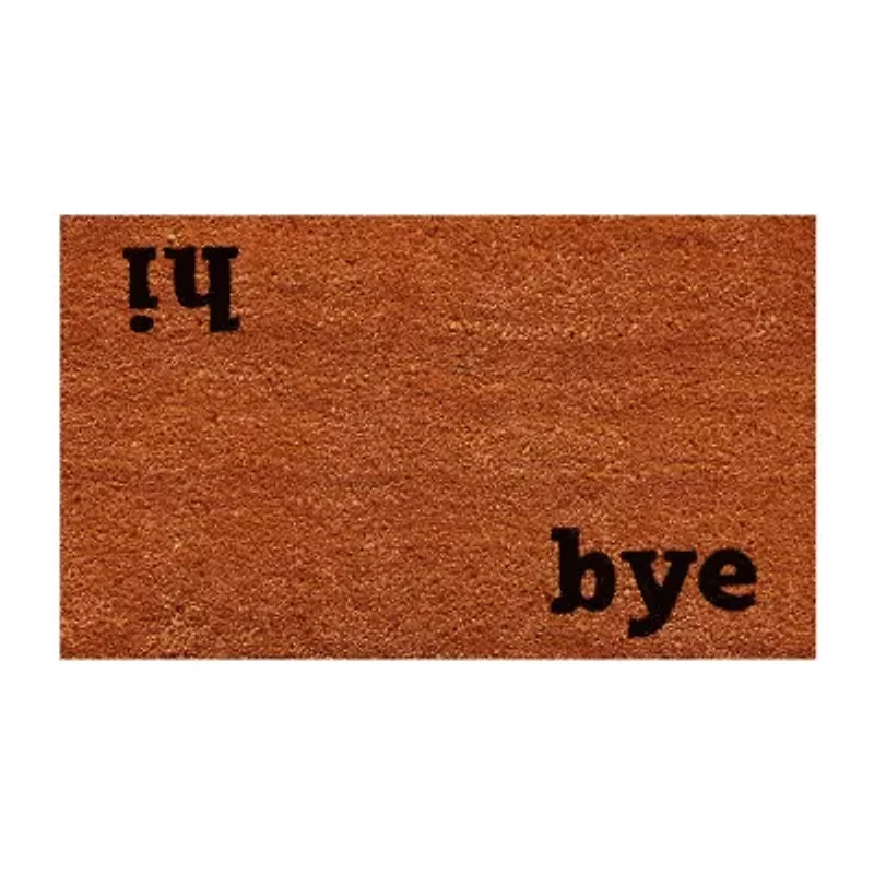 Calloway Mills Hi Bye Outdoor Rectangular Doormat
