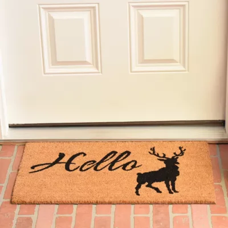 Calloway Mills Hello Elk Outdoor Rectangular Doormat