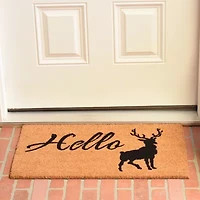 Calloway Mills Hello Elk Outdoor Rectangular Doormat