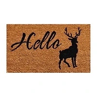 Calloway Mills Hello Elk Outdoor Rectangular Doormat