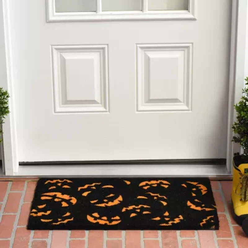 Calloway Mills Scary Pumpkins Outdoor Rectangular Doormat