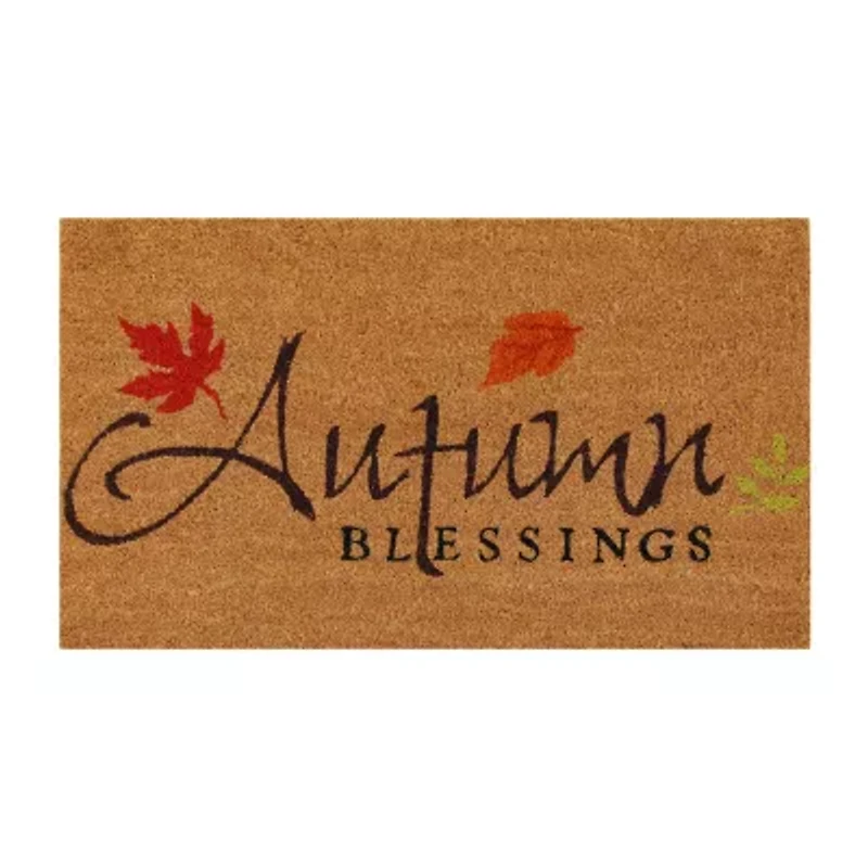 Calloway Mills Autumn Blessings Outdoor Rectangular Doormat