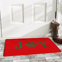 Calloway Mills Snowflake Joy Outdoor Rectangular Doormat