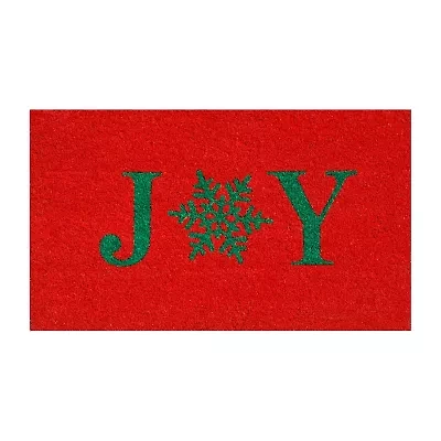 Calloway Mills Snowflake Joy Outdoor Rectangular Doormat