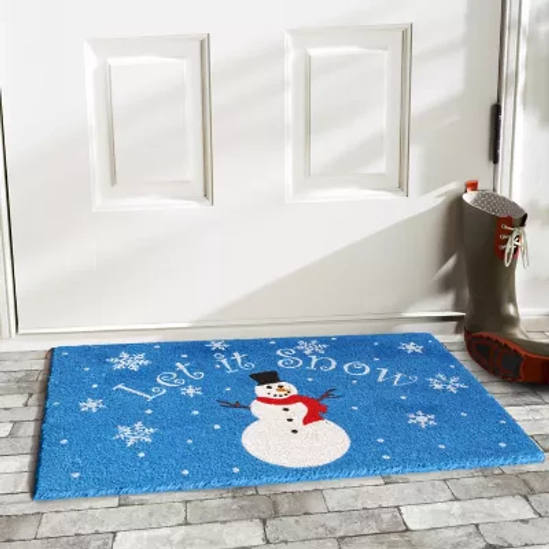 Calloway Mills Let It Snow Outdoor Rectangular Doormat