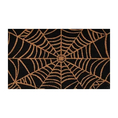 Calloway Mills Scary Web Outdoor Rectangular Doormat