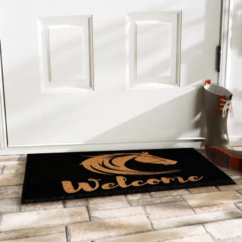 Calloway Mills Stallion Welcome Outdoor Rectangular Doormat