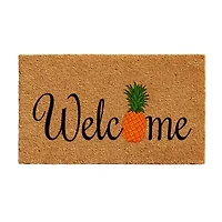 Calloway Mills Pineapple Fun Outdoor Rectangular Doormat