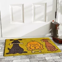 Calloway Mills Doggie Fun Outdoor Rectangular Doormat