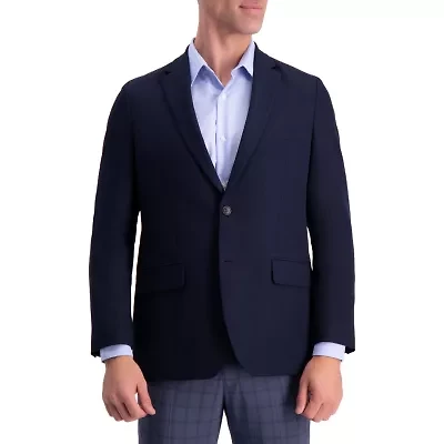 Haggar The Active Series Tailored Mens Stretch Fabric Regular Fit Sport Coat