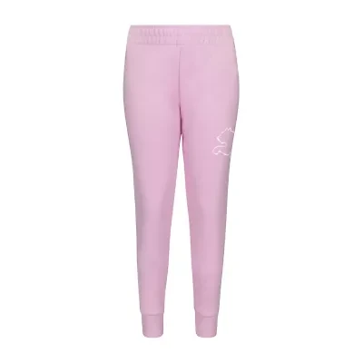 PUMA Jogger Big Kid Girls Cuffed Regular Fit Fleece Sweatpant