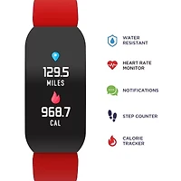 Itouch Active Unisex Adult Multi-Function Digital Red Smart Watch 500210b-51-G15