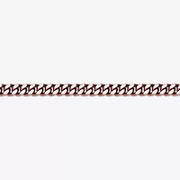 Mens Stainless Steel Solid Curb Chain Bracelet