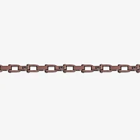 Mens Stainless Steel 8 1/2 Inch Solid Link Chain Bracelet