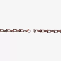 Mens Stainless Steel 8 1/2 Inch Solid Link Chain Bracelet