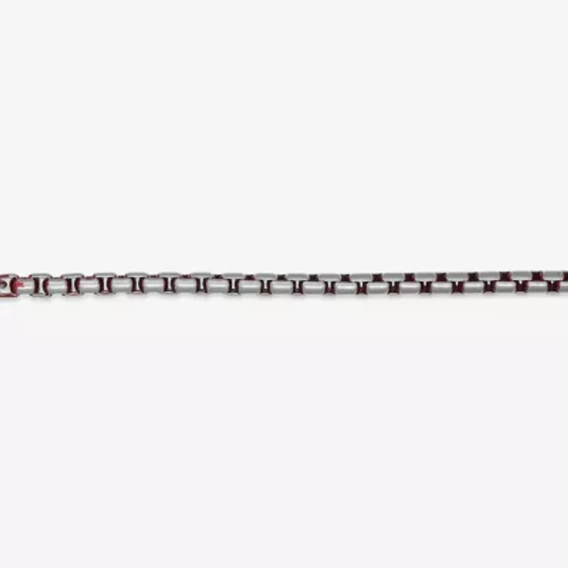 Mens Stainless Steel 24 Inch Box Chain Necklace