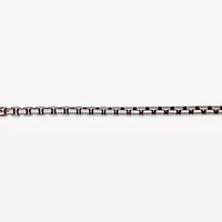 Mens Stainless Steel 24 Inch Box Chain Necklace