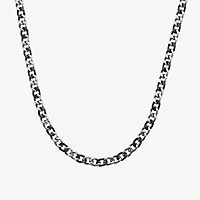 Mens Stainless Steel 24 Inch Curb Chain Necklace