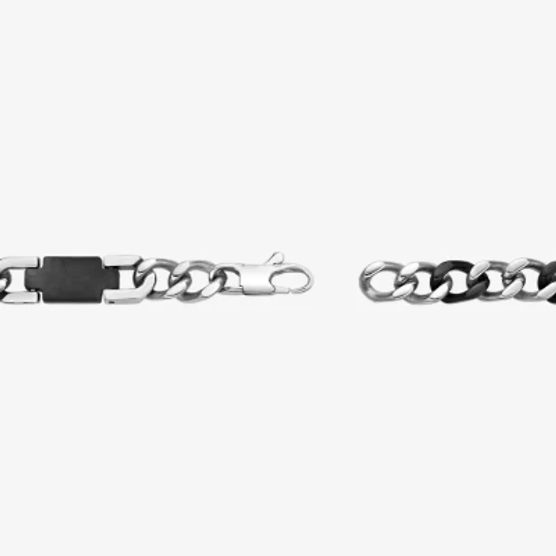 Mens Stainless Steel 24 Inch Curb Chain Necklace