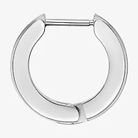 Mens Cubic Zirconia Stainless Steel 14mm Single Earring