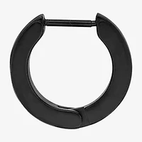 Mens Cubic Zirconia Stainless Steel 14mm Single Earring