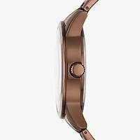 Relic By Fossil Rutherford Mens Multi-Function Brown Stainless Steel Bracelet Watch Zr15978