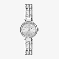 Relic By Fossil Anita Womens Crystal Accent Silver Tone Bracelet Watch Zr34626