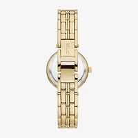 Relic By Fossil Anita Womens Crystal Accent Gold Tone Bracelet Watch Zr34627