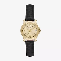 Relic By Fossil Matilda Womens Black Leather Strap Watch Zr34630