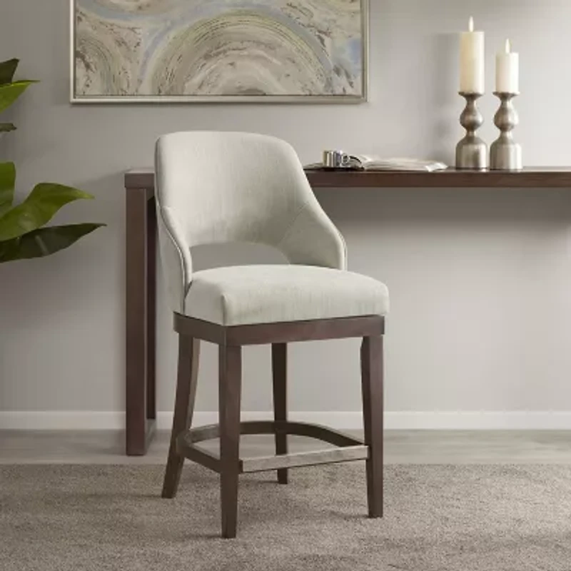 Madison Park Marshall Dining Room Collection Counter Height Upholstered Bar Stool